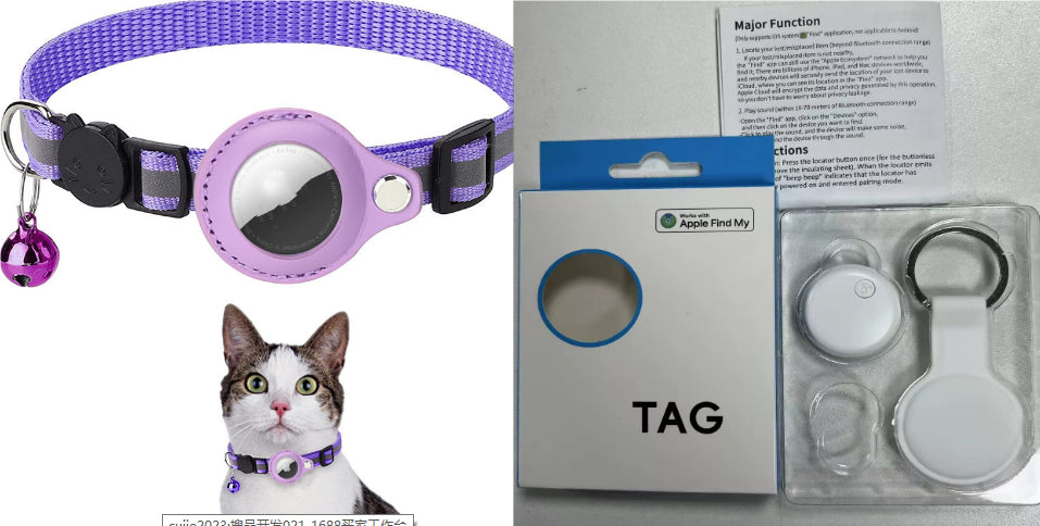 Reflective Collar Waterproof Holder Case For Airtag Air Tag Airtags Pr