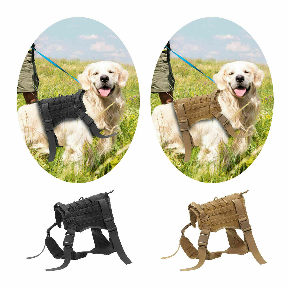 No-pull Dog Harness Pet Puppy Large Dog Vest Adjustable Padded Handle