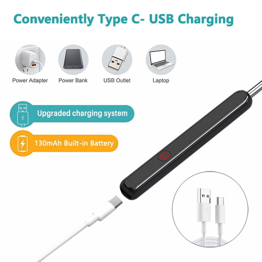 Ear Wax Remover Ear Cleaner Removal Camera Cleaning Pick Tool AU LED L