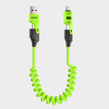 65W 3-in-1 Retractable Fast Charging Cable — USB-C + Lightning + Micro USB