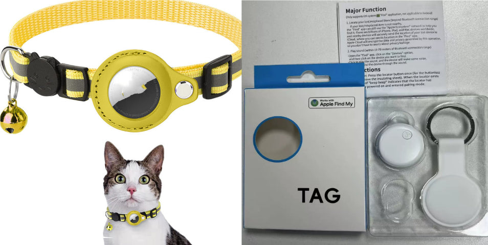 Reflective Collar Waterproof Holder Case For Airtag Air Tag Airtags Pr