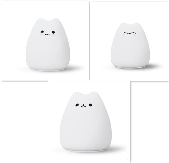 Silicone cat LED night light