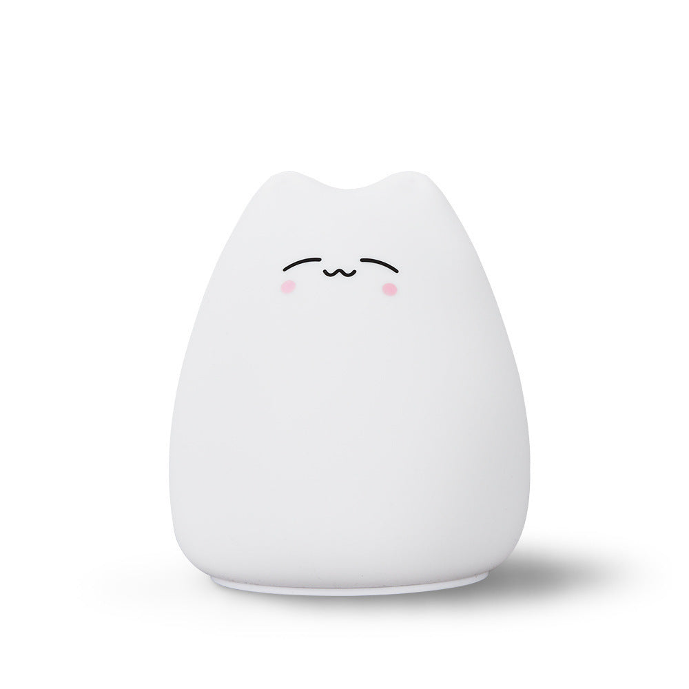 Silicone cat LED night light