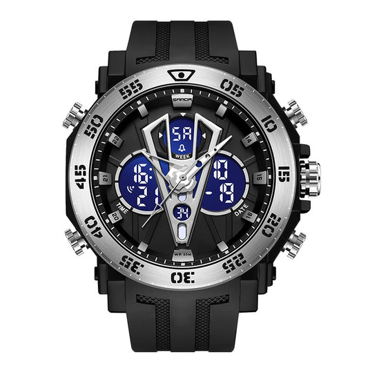 Sanda Youth Dual-Display Digital Watch - Student Sport LED Watch for Men Boys