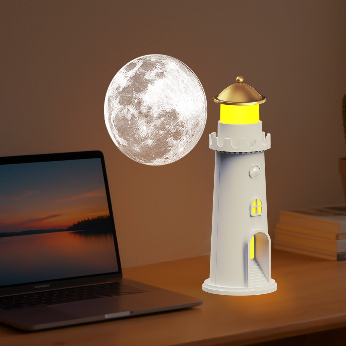RGB Gradient Ambient Light — USB LED Desk Decor, 7 Colors