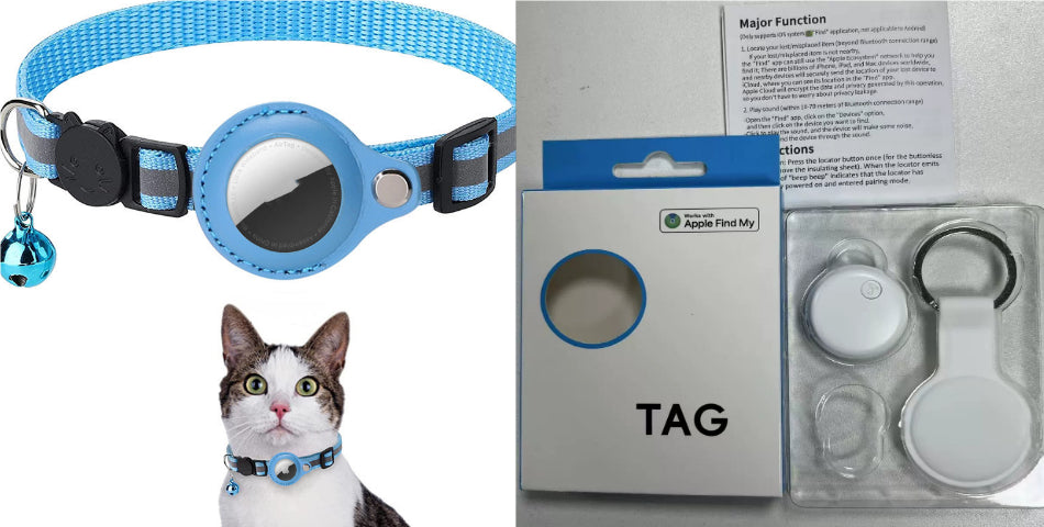 Reflective Collar Waterproof Holder Case For Airtag Air Tag Airtags Pr