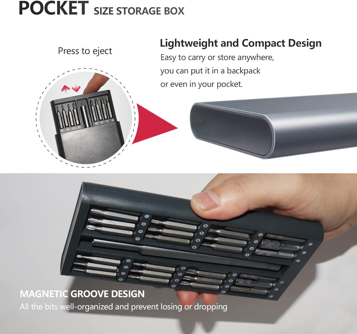 64-in-1 Precision Screwdriver Set — Magnetic Repair Toolkit