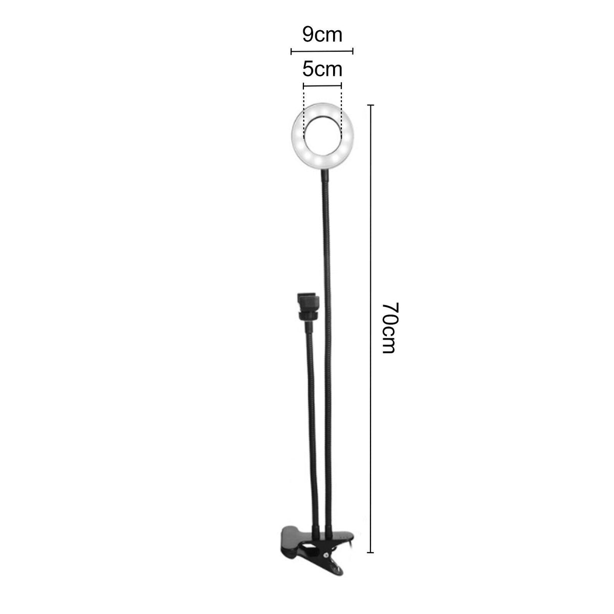 8 LED Ring Light Dimmable Lighting Kit Phone Selfie 40cm Tripod Makeup