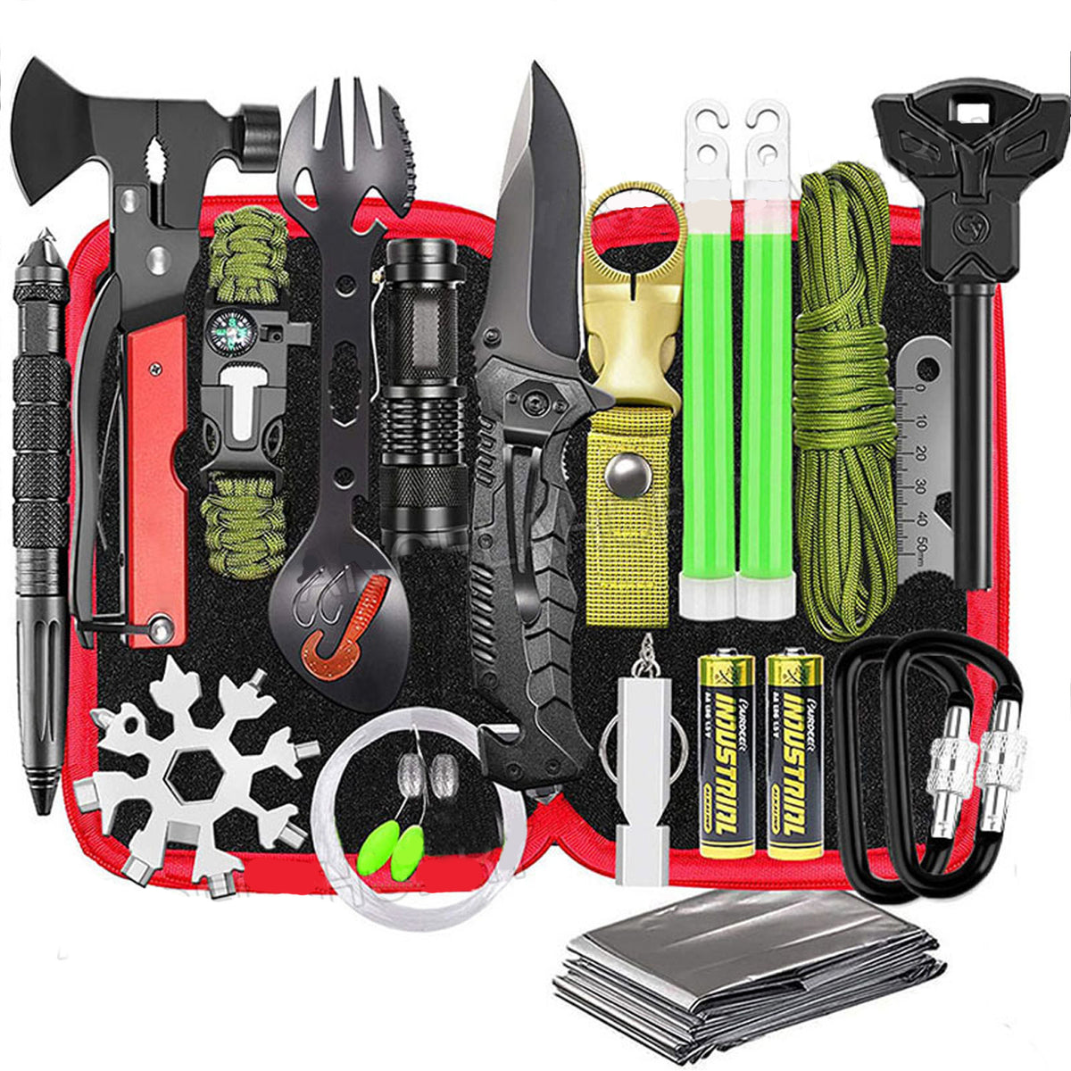 32 In 1 Emergency Survival Equipment Kit Camping SOS Tool Sports Tacti