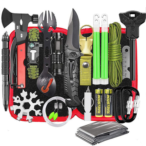 32 In 1 Emergency Survival Equipment Kit Camping SOS Tool Sports Tacti