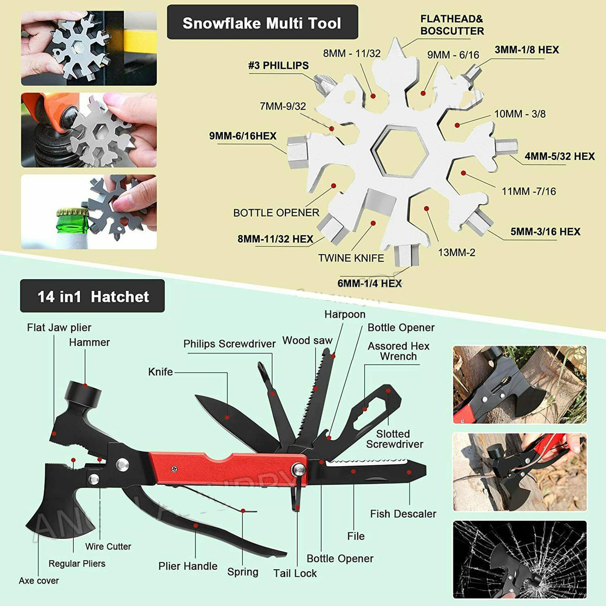 32 In 1 Emergency Survival Equipment Kit Camping SOS Tool Sports Tacti