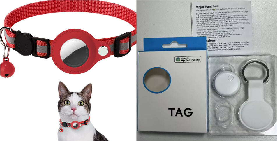Reflective Collar Waterproof Holder Case For Airtag Air Tag Airtags Pr