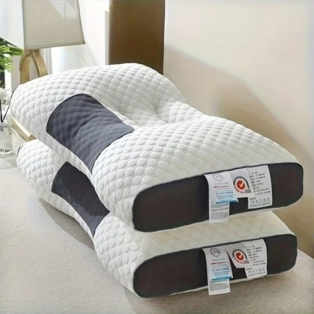 2PCS Soft Massage Neck Pillow For Sleeping Adjustable Ergonomic Contou