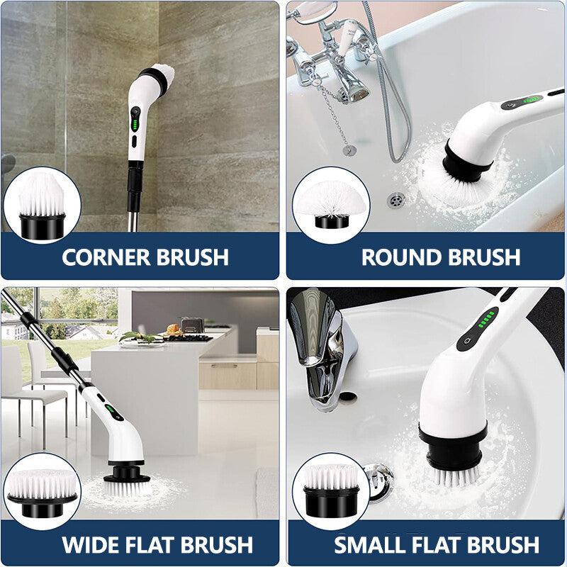 Cordless Electric Spin Scrubber Turbo Scrub Cleaning Brushs Chargeable
