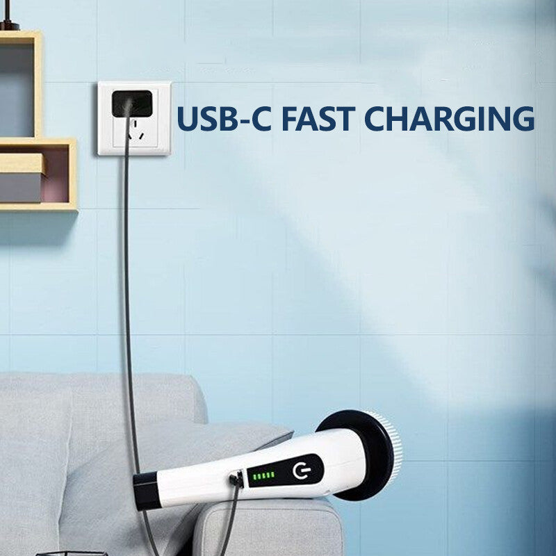 Cordless Electric Spin Scrubber Turbo Scrub Cleaning Brushs Chargeable