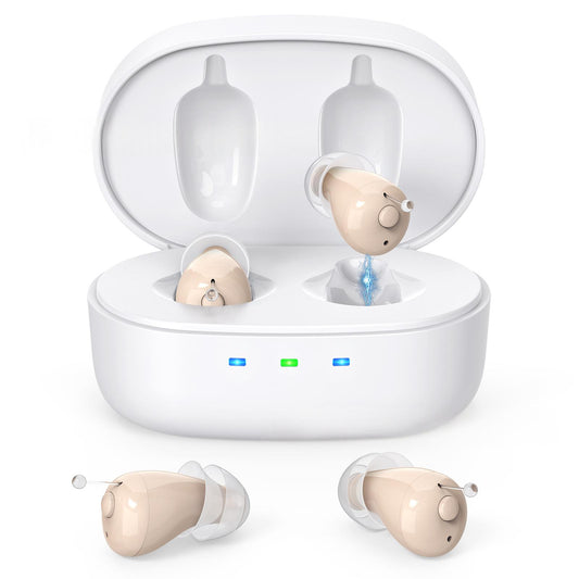 Hearing Aid for Elderly - Sound Amplifier Personal Listener Device Rechargeable