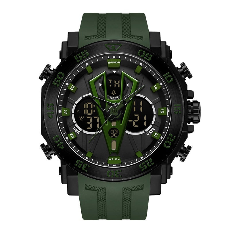 Sanda Youth Dual-Display Digital Watch - Student Sport LED Watch for Men Boys